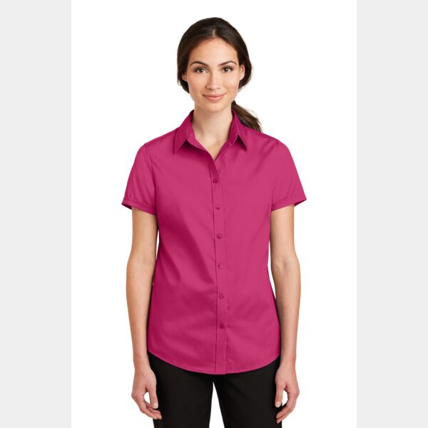 Ladies Short Sleeve SuperPro ™ Twill Shirt Thumbnail
