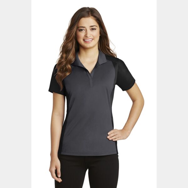 Ladies Colorblock Micropique Sport Wick ® Polo Thumbnail