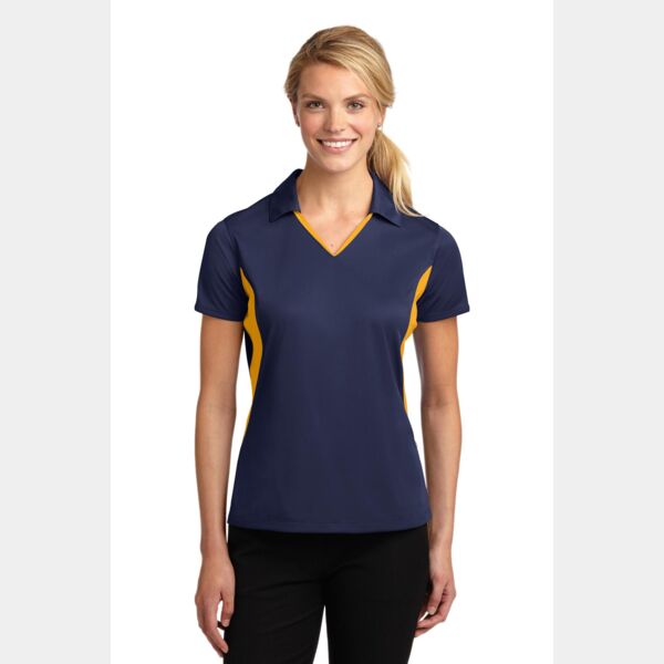 Ladies Side Blocked Micropique Sport Wick ® Polo Thumbnail