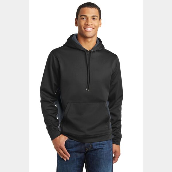 Sport Wick ® CamoHex Fleece Colorblock Hooded Pullover Thumbnail