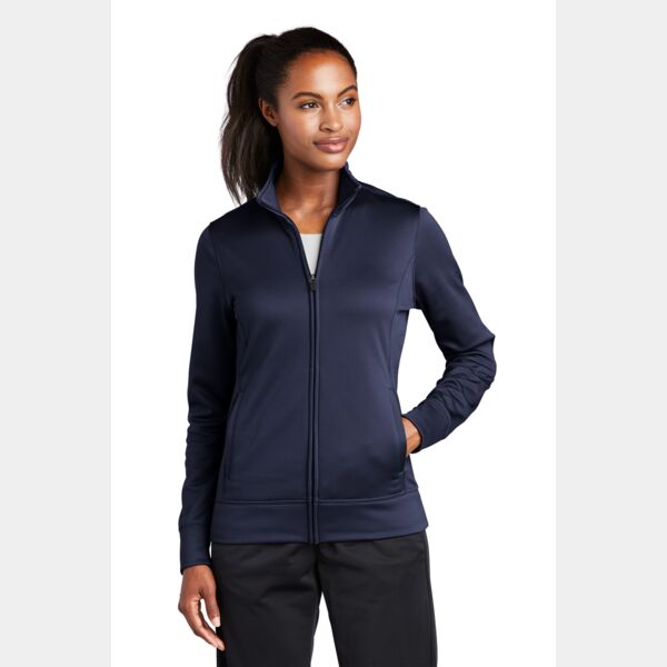 Ladies Sport Wick ® Fleece Full Zip Jacket Thumbnail