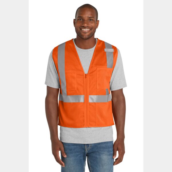 ® Ansi 107 Class 2 Mesh Zippered Vest Thumbnail