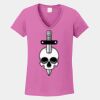 Ladies Heavy Cotton ™ 100% Cotton V Neck T Shirt Thumbnail