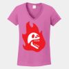 Ladies Heavy Cotton ™ 100% Cotton V Neck T Shirt Thumbnail