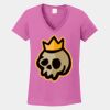 Ladies Heavy Cotton ™ 100% Cotton V Neck T Shirt Thumbnail