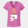 Ladies Heavy Cotton ™ 100% Cotton V Neck T Shirt Thumbnail
