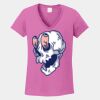 Ladies Heavy Cotton ™ 100% Cotton V Neck T Shirt Thumbnail