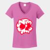 Ladies Heavy Cotton ™ 100% Cotton V Neck T Shirt Thumbnail