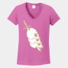 Ladies Heavy Cotton ™ 100% Cotton V Neck T Shirt Thumbnail