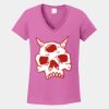 Ladies Heavy Cotton ™ 100% Cotton V Neck T Shirt Thumbnail