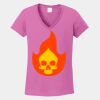 Ladies Heavy Cotton ™ 100% Cotton V Neck T Shirt Thumbnail