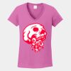 Ladies Heavy Cotton ™ 100% Cotton V Neck T Shirt Thumbnail