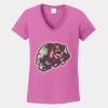 Ladies Heavy Cotton ™ 100% Cotton V Neck T Shirt Thumbnail