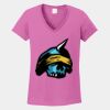 Ladies Heavy Cotton ™ 100% Cotton V Neck T Shirt Thumbnail