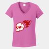 Ladies Heavy Cotton ™ 100% Cotton V Neck T Shirt Thumbnail