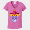 Ladies Heavy Cotton ™ 100% Cotton V Neck T Shirt Thumbnail