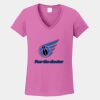 Ladies Heavy Cotton ™ 100% Cotton V Neck T Shirt Thumbnail