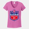 Ladies Heavy Cotton ™ 100% Cotton V Neck T Shirt Thumbnail