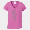 Ladies Heavy Cotton ™ 100% Cotton V Neck T Shirt Thumbnail