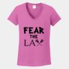 Ladies Heavy Cotton ™ 100% Cotton V Neck T Shirt Thumbnail