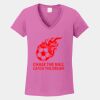 Ladies Heavy Cotton ™ 100% Cotton V Neck T Shirt Thumbnail
