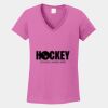 Ladies Heavy Cotton ™ 100% Cotton V Neck T Shirt Thumbnail