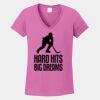 Ladies Heavy Cotton ™ 100% Cotton V Neck T Shirt Thumbnail