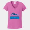 Ladies Heavy Cotton ™ 100% Cotton V Neck T Shirt Thumbnail